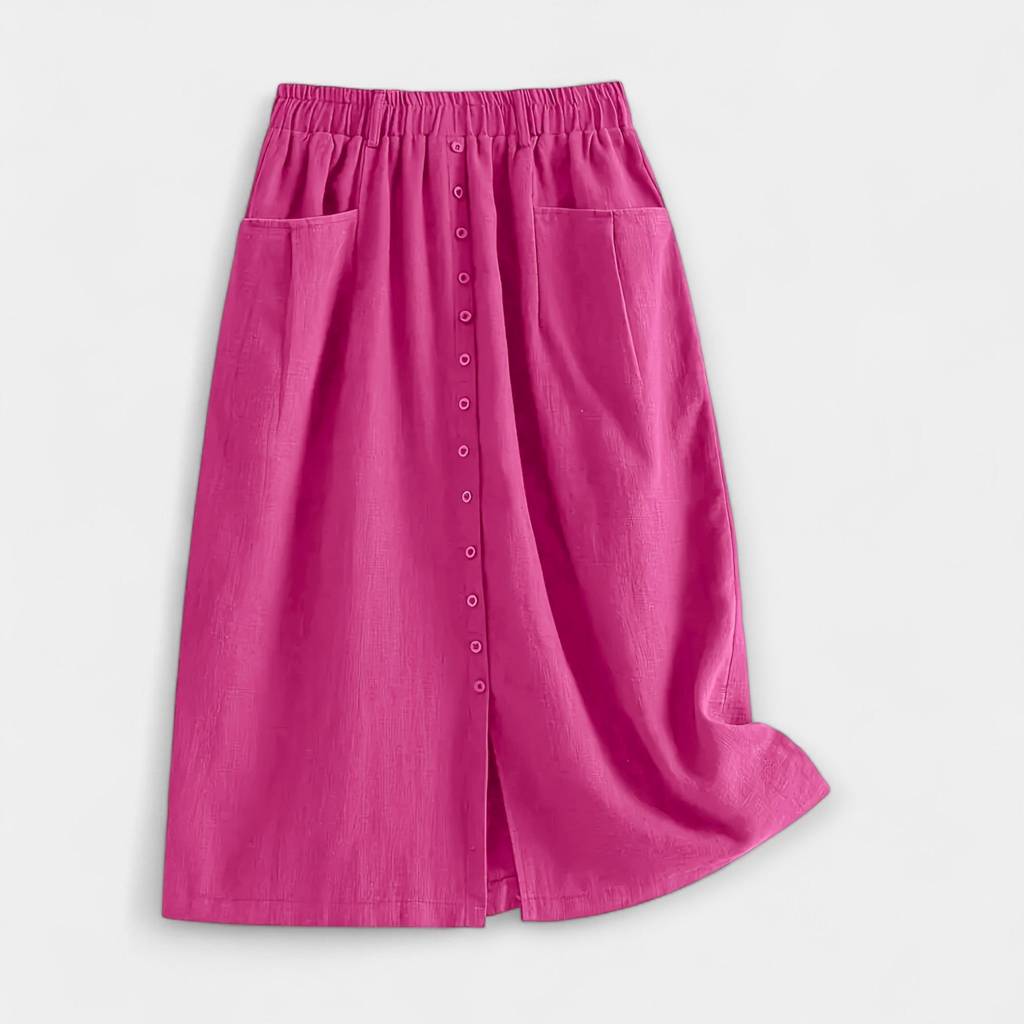 Marija – Elegantan midi suknja od svile s pranjem