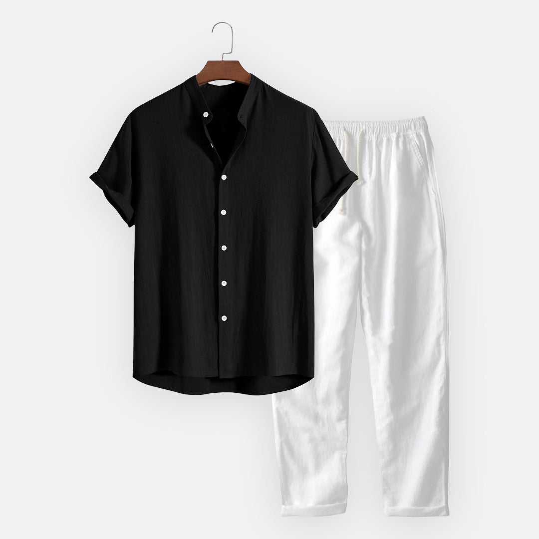 Tim – Elegantni Muški Set od Lanenog Materijala