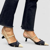 Simona – Elegantne slingback cipele od svile