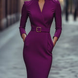Katarina – Elegantna Uska Haljina od Svile