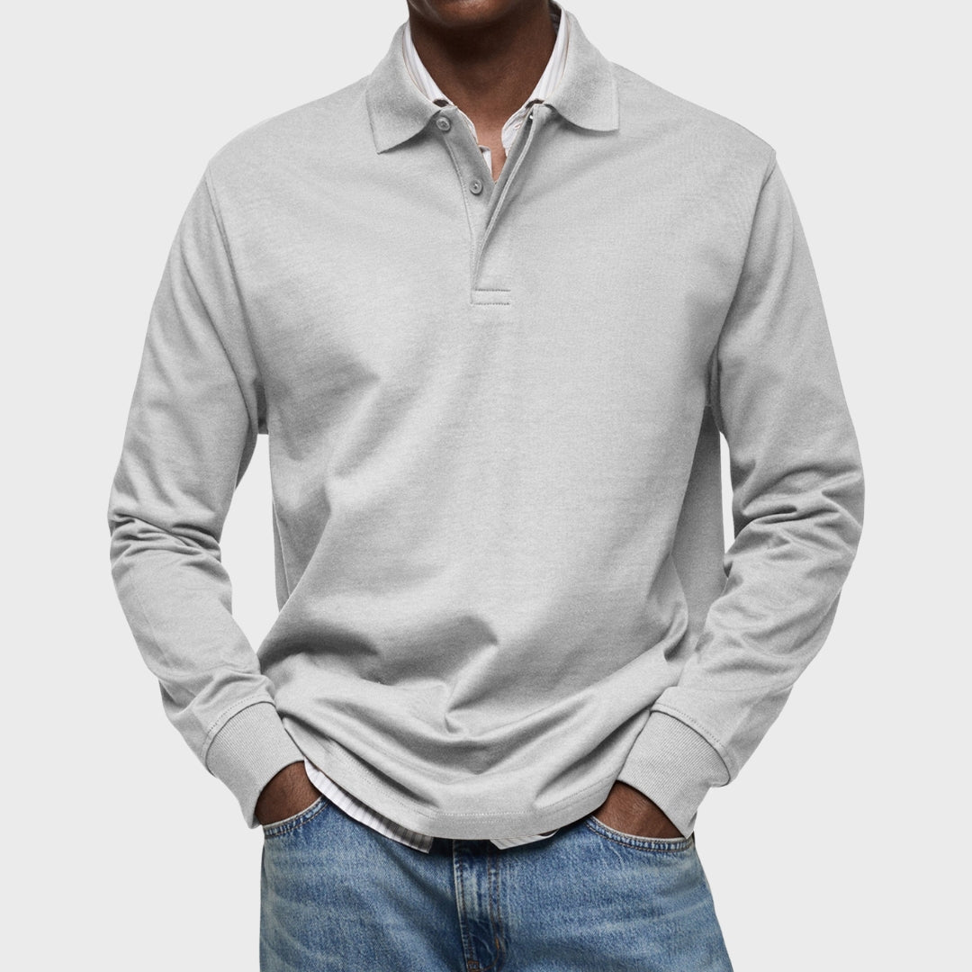 Matej – Elegantan Polo S Dugim Rukavima od Pamuka