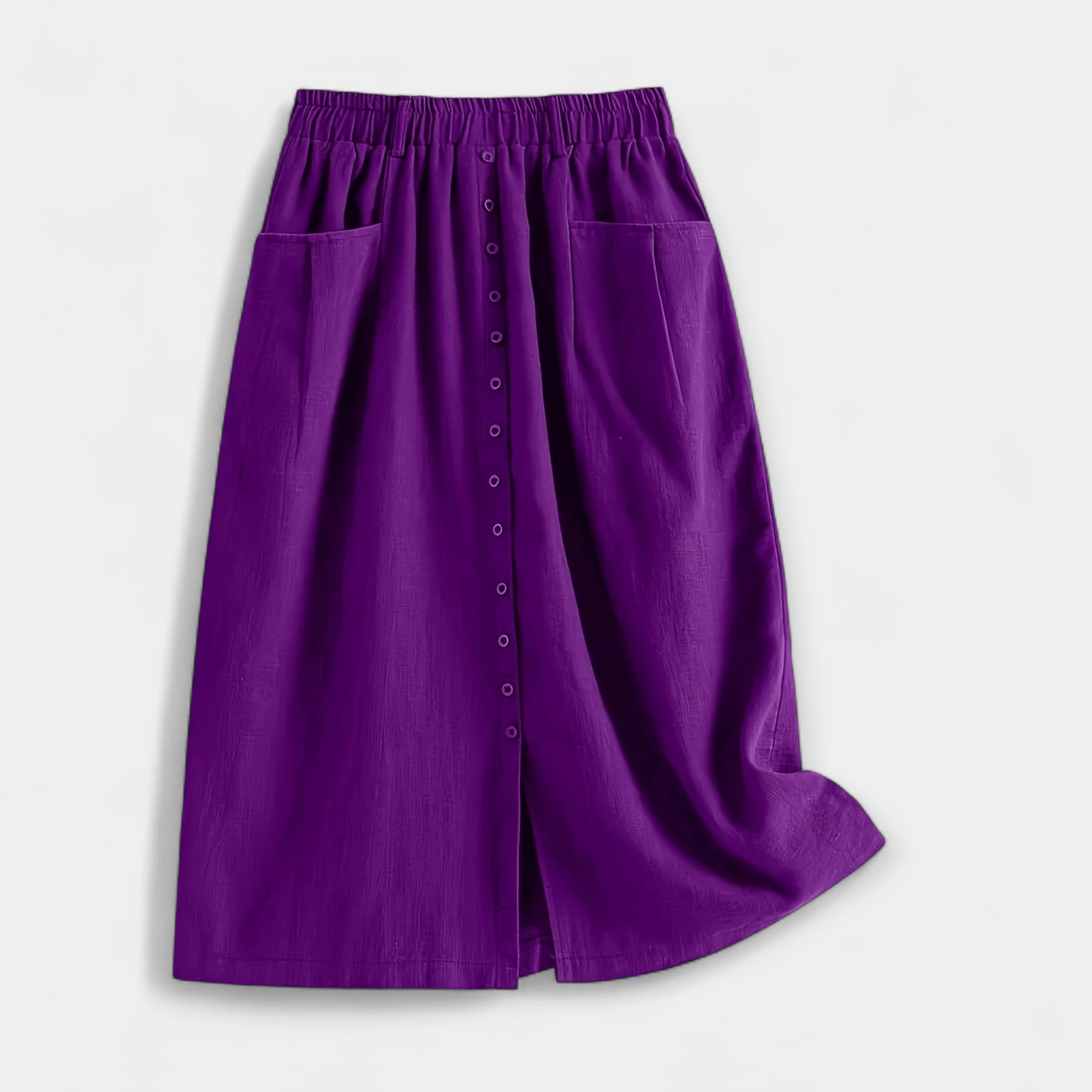 Marija – Elegantan midi suknja od svile s pranjem