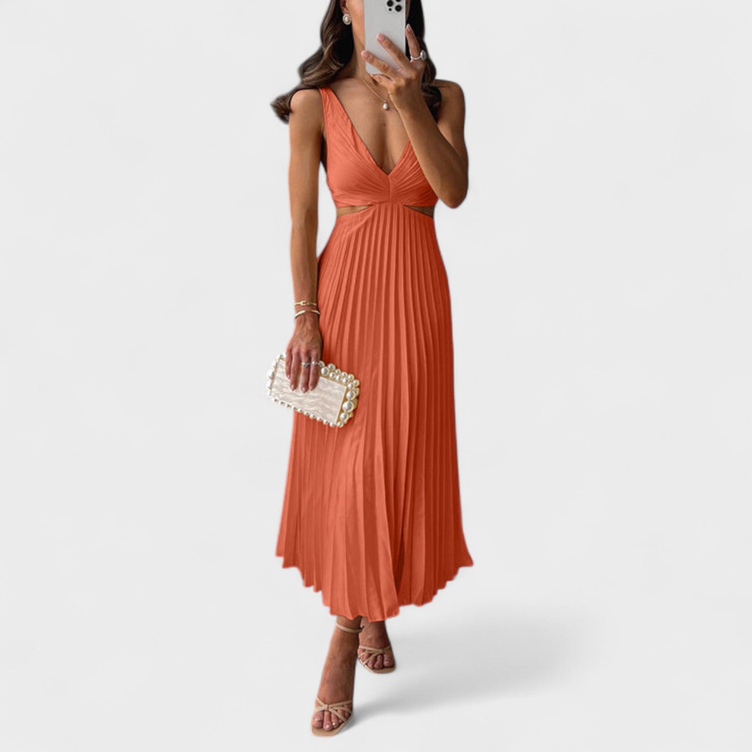 Nika – Elegantan midi haljina od svile