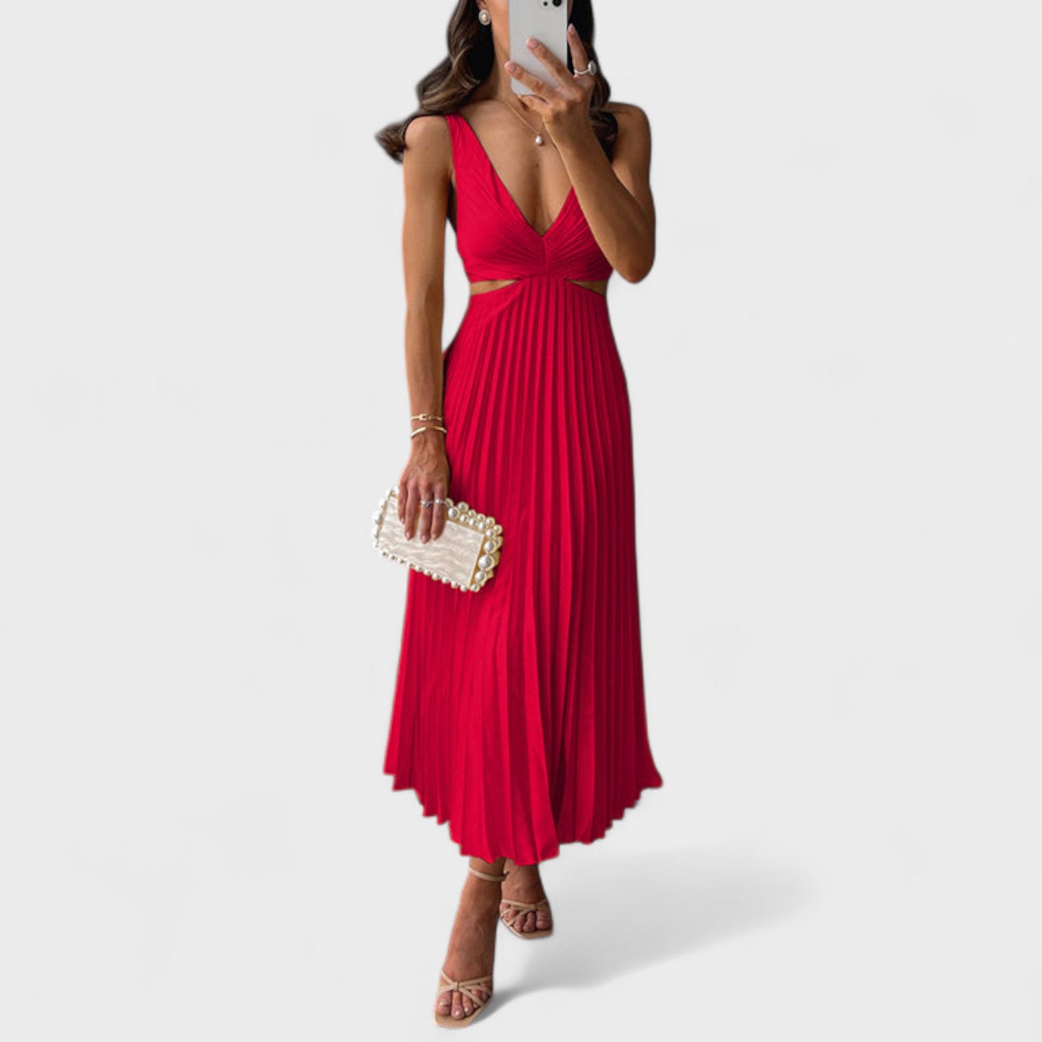 Nika – Elegantan midi haljina od svile
