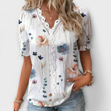 Alja – Elegantna bluza s V-izrezom od svile