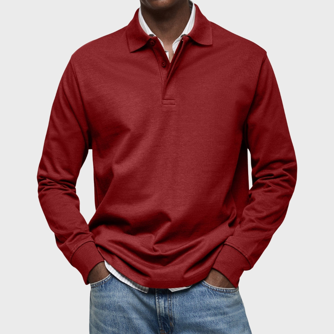 Matej – Elegantan Polo S Dugim Rukavima od Pamuka