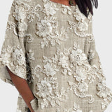 Ema – Elegantna blusa od svile s cvjetnim uzorkom