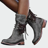 Klara – Elegantne kožne botine s vezicama