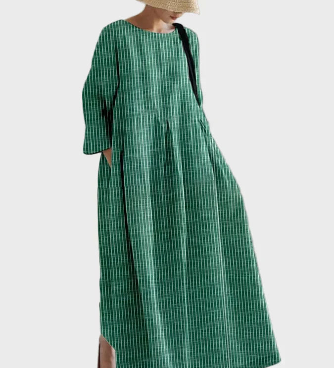 Ana – Elegantan midi haljina od svile s čipkastim detaljima