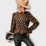 Alja – Elegantna bluza s leopardskim uzorkom