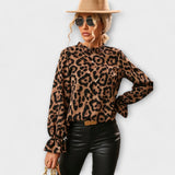 Alja – Elegantna bluza s leopardskim uzorkom