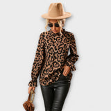 Alja – Elegantna bluza s leopardskim uzorkom