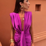 Nika – Elegantna midi haljina od svile