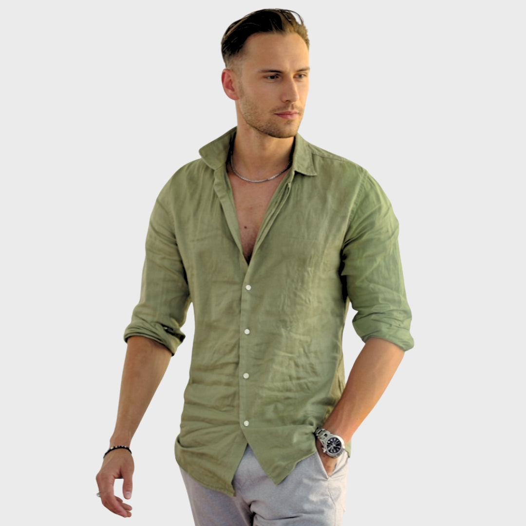 Luka – Elegantna lanena košulja s lepršavim krojem