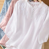 Alja – Elegantna bluza od pamuka i ljena