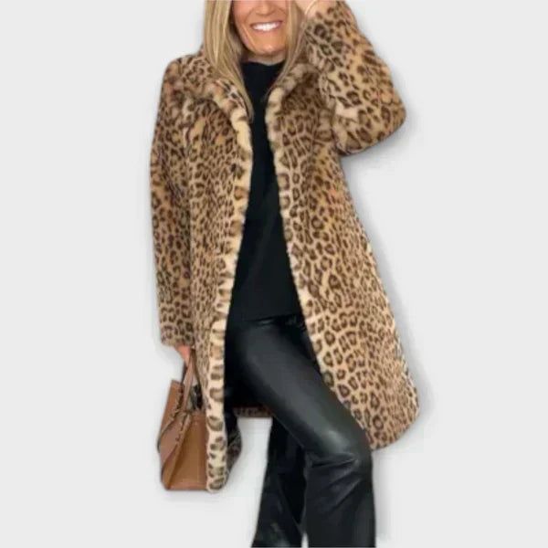 Zala – Elegantni leopard kaput od svile