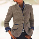 Jana – Elegantni Cardigan s Visokom Ovratnikom od Mekanog Pamuka