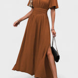 Nika – Elegantna Crna Maxi Haljina od Svile