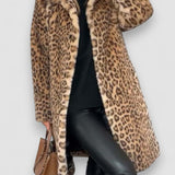 Zala – Elegantni Dugi Kaput s Uzorkom Leoparda