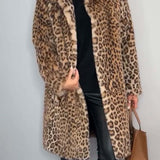 Zala – Elegantni Dugi Kaput s Uzorkom Leoparda