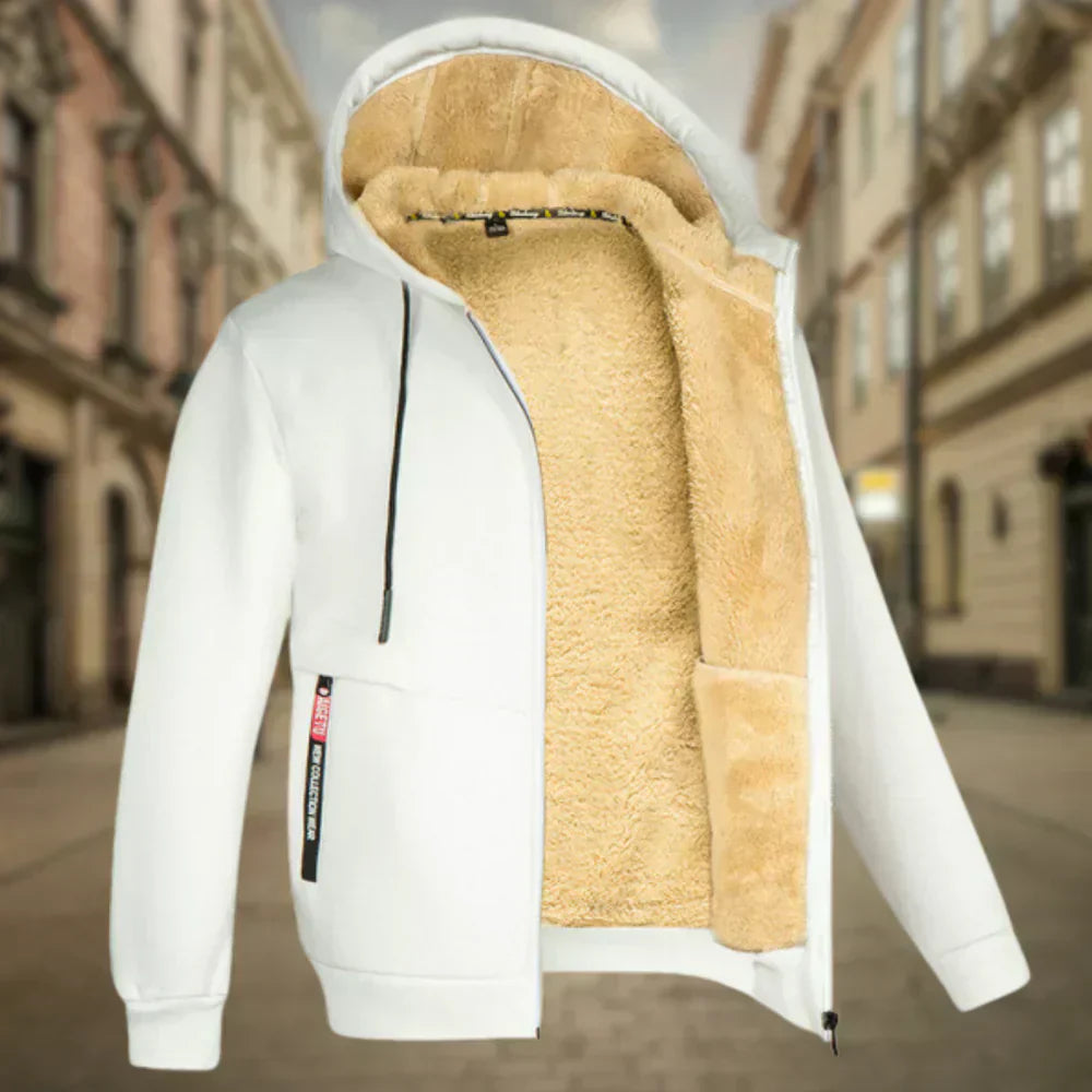 Miha – Elegantni Fleece Hoodie za Muškarce
