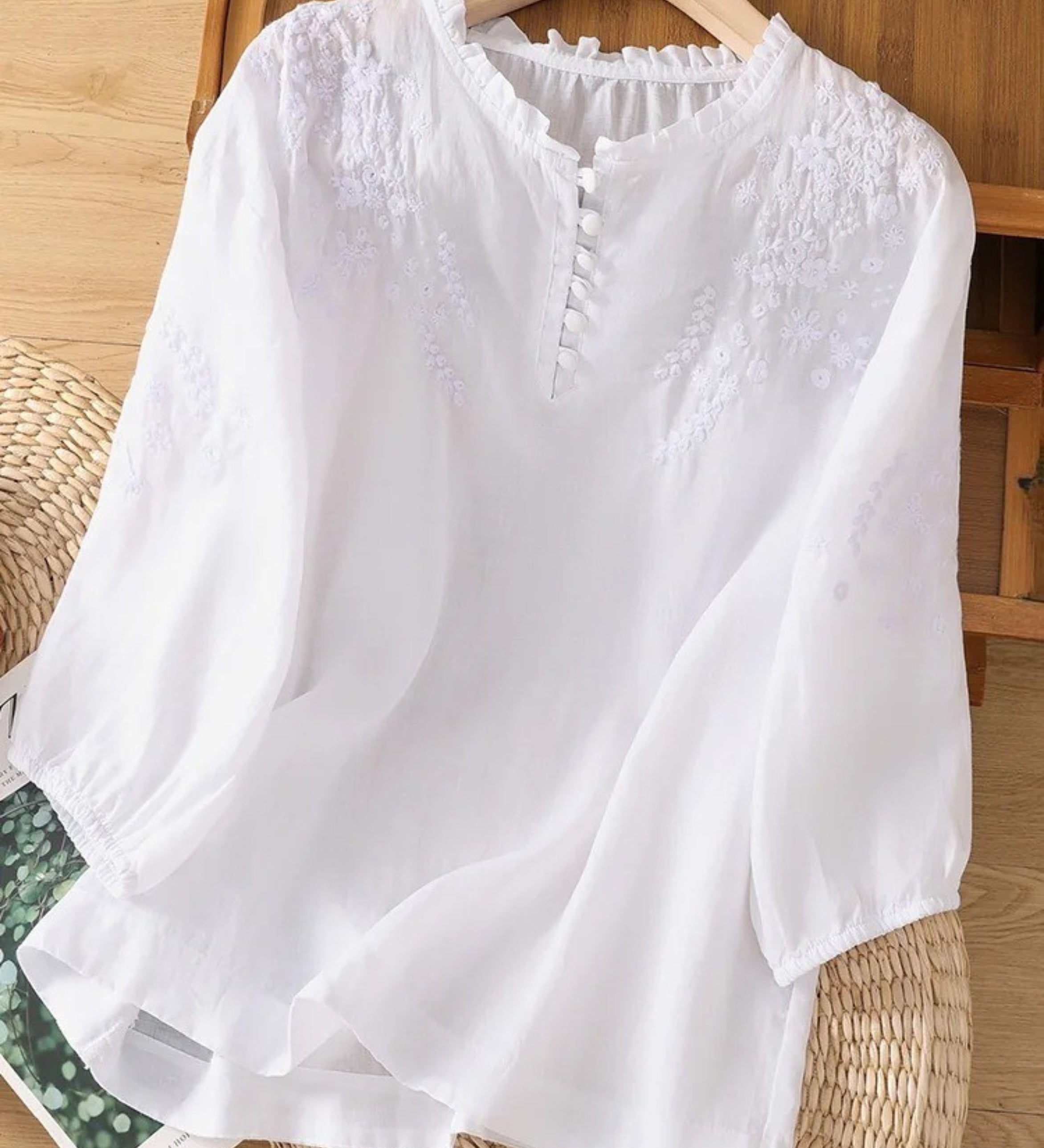 Alja – Elegantna bluza od pamuka i ljena