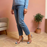Kaja – Romantična vintage sandaleta s mašnom i remenčićem