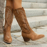 Klara – Elegantne Cowboy Čizme od Prirodne Kože