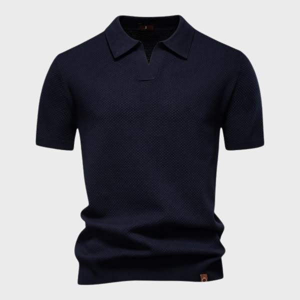 Jan – Elegantna Strukturna Polo od Svile