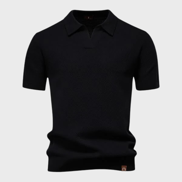 Jan – Elegantna Strukturna Polo od Svile