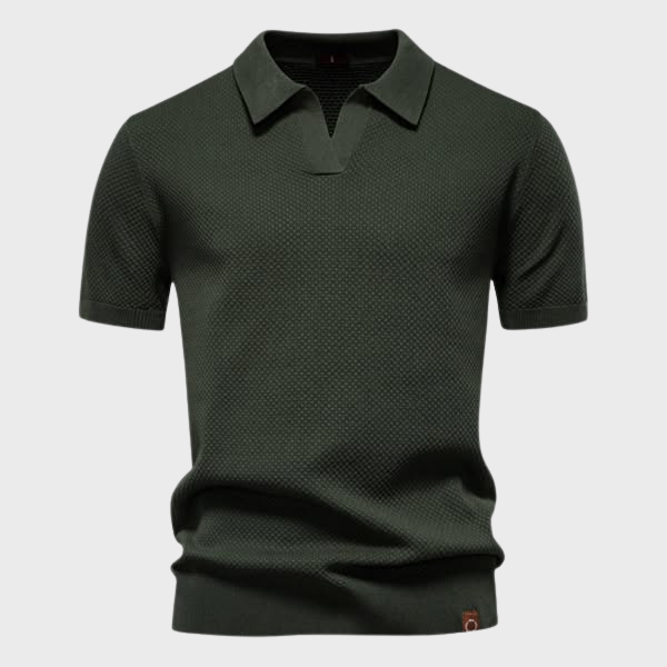 Jan – Elegantna Strukturna Polo od Svile