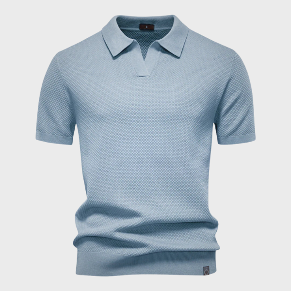 Jan – Elegantna Strukturna Polo od Svile