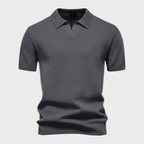 Jan – Elegantna Strukturna Polo od Svile