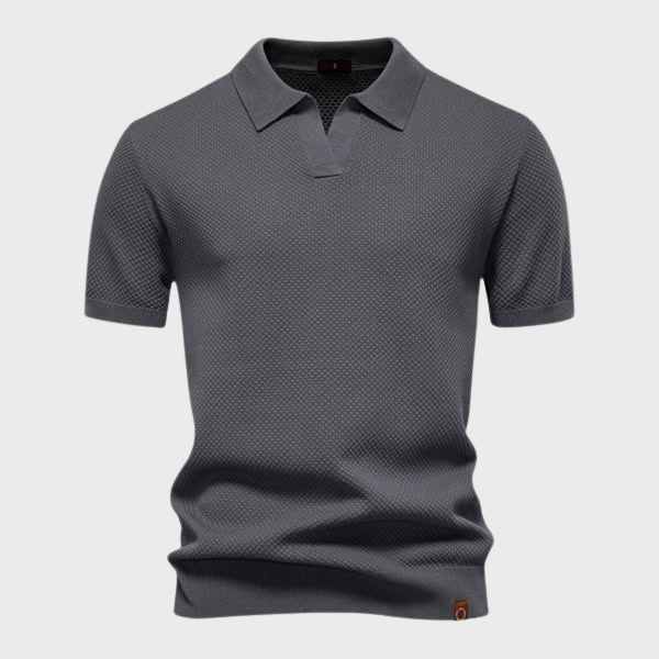 Jan – Elegantna Strukturna Polo od Svile