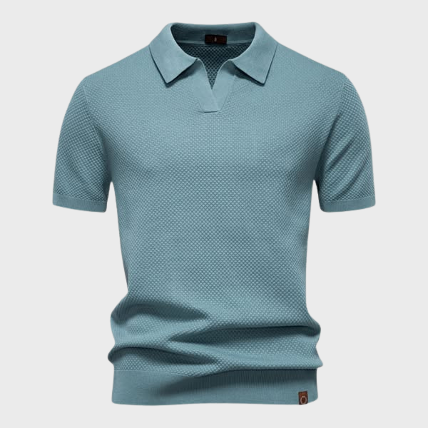 Jan – Elegantna Strukturna Polo od Svile
