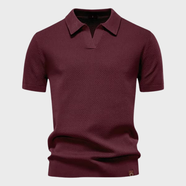 Jan – Elegantna Strukturna Polo od Svile