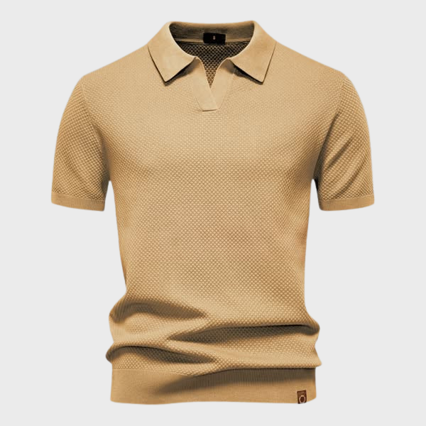 Jan – Elegantna Strukturna Polo od Svile