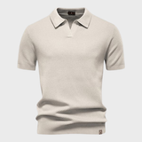 Jan – Elegantna Strukturna Polo od Svile