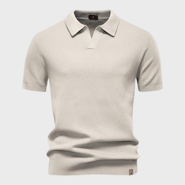 Jan – Elegantna Strukturna Polo od Svile