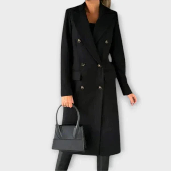 Zala – Elegantan Vuneni Kaput s Midi Siluetom