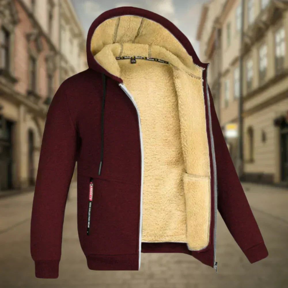 Miha – Elegantni Fleece Hoodie za Muškarce