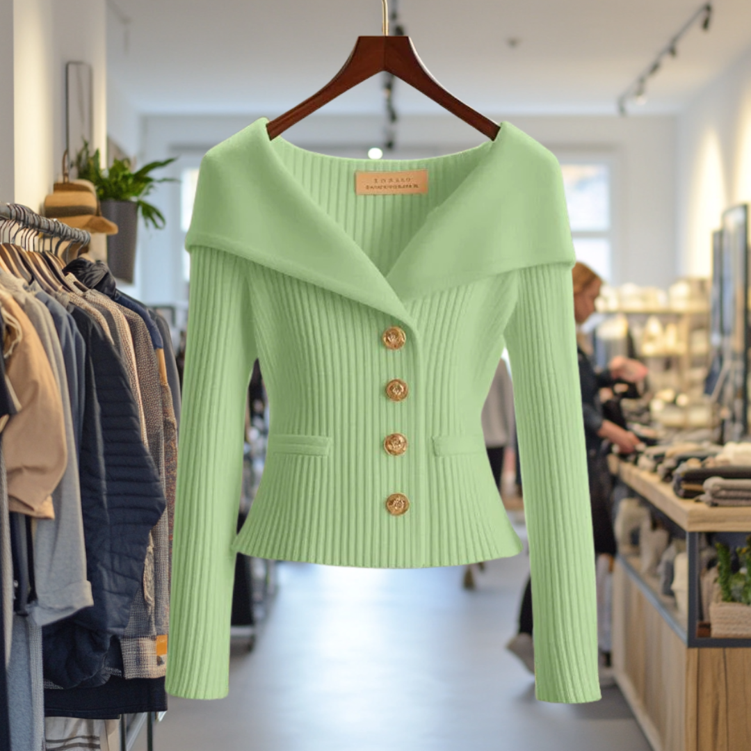 Jana – Elegantna pletena bluza od mekog pamuka