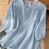 Alja – Elegantna bluza od pamuka i ljena