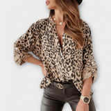 Alja – Elegantna blusa s leopard uzorkom od svile