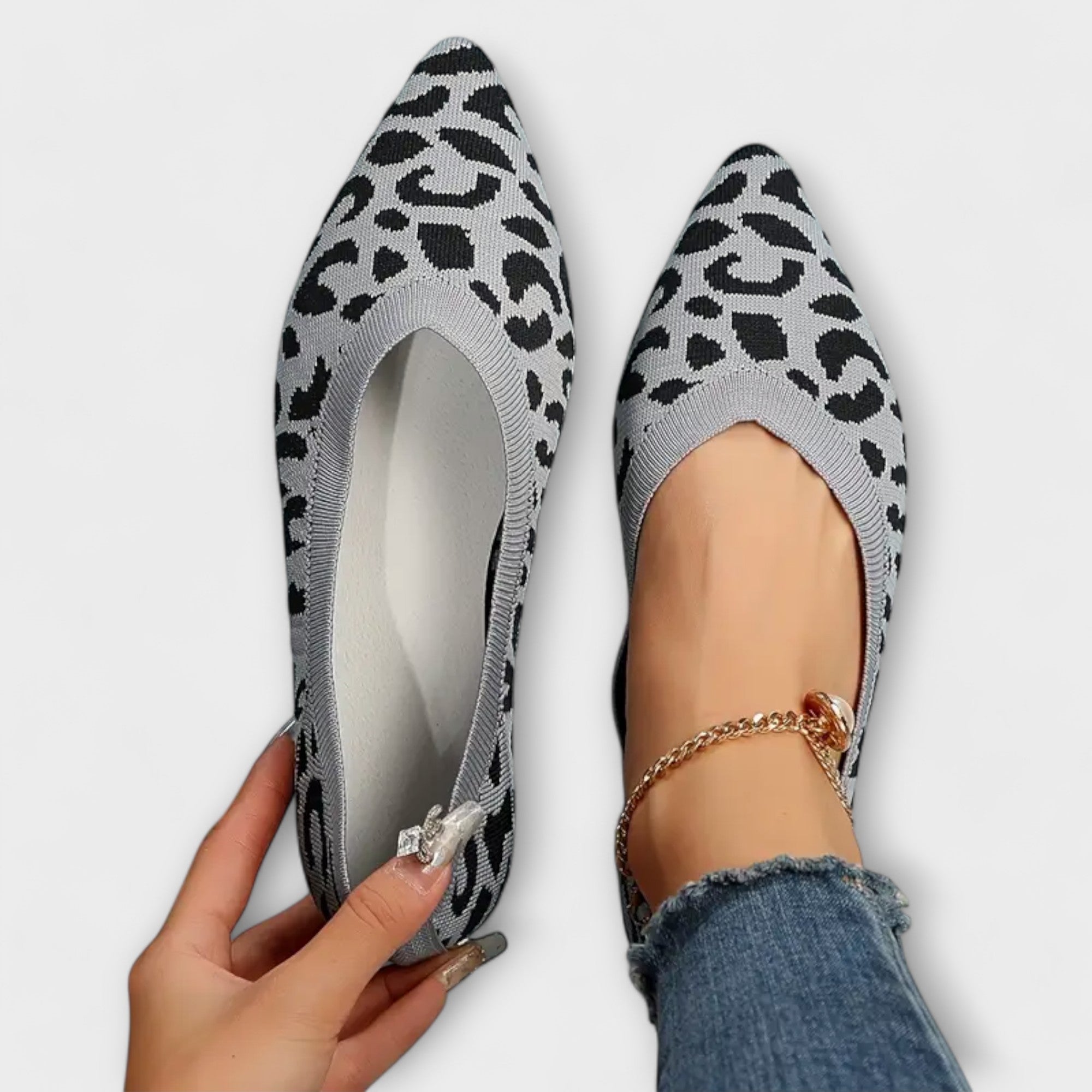 Teja – Elegantne čizme s leopard uzorkom