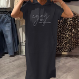 Petra – Elegantna casual haljina s kapuljačom od pamuka