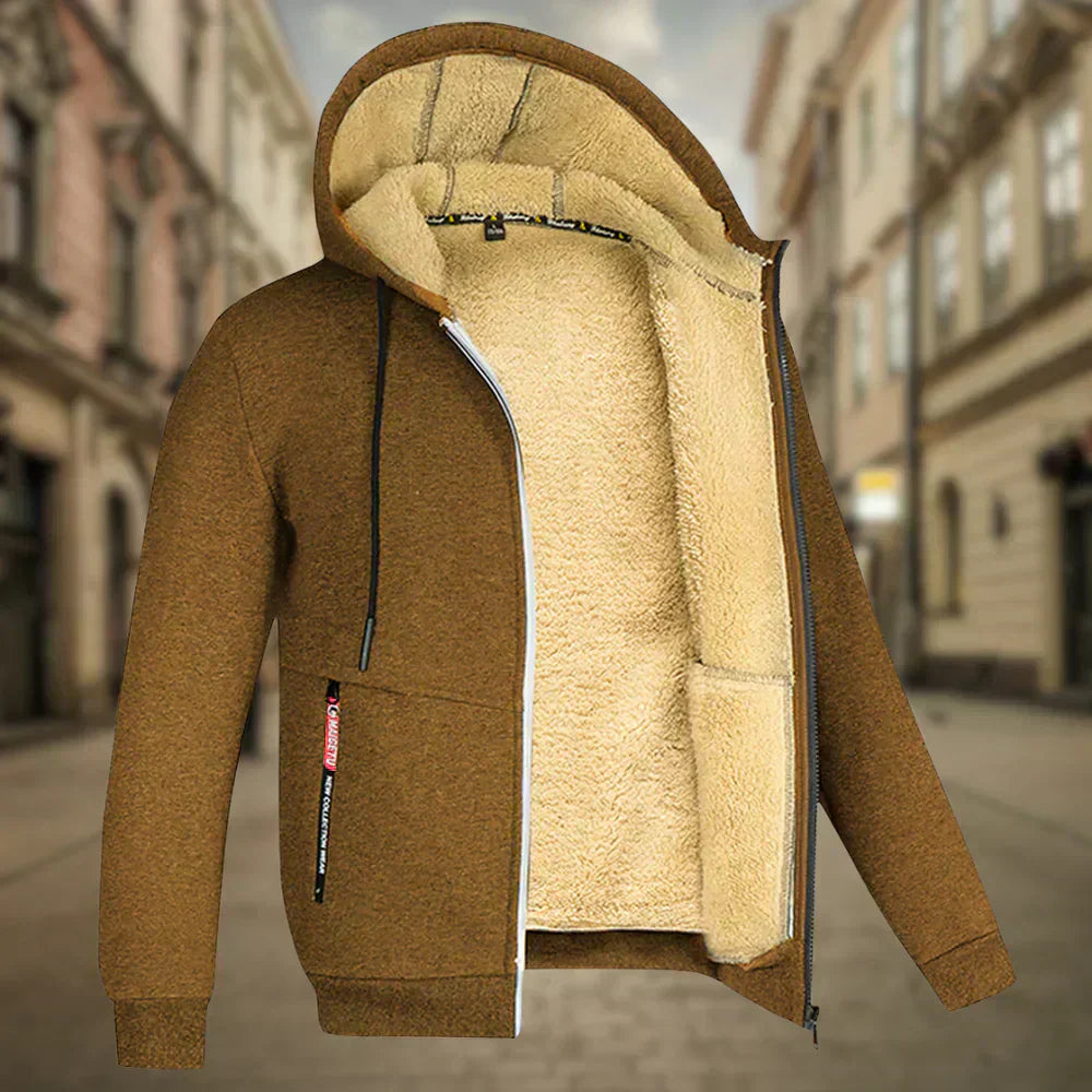Miha – Elegantni Fleece Hoodie za Muškarce