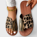 Kaja – Elegantne bicolor sandale s leopardskim uzorkom