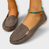 Alenka – Elegantni laneni loafers s romantičnim detaljima