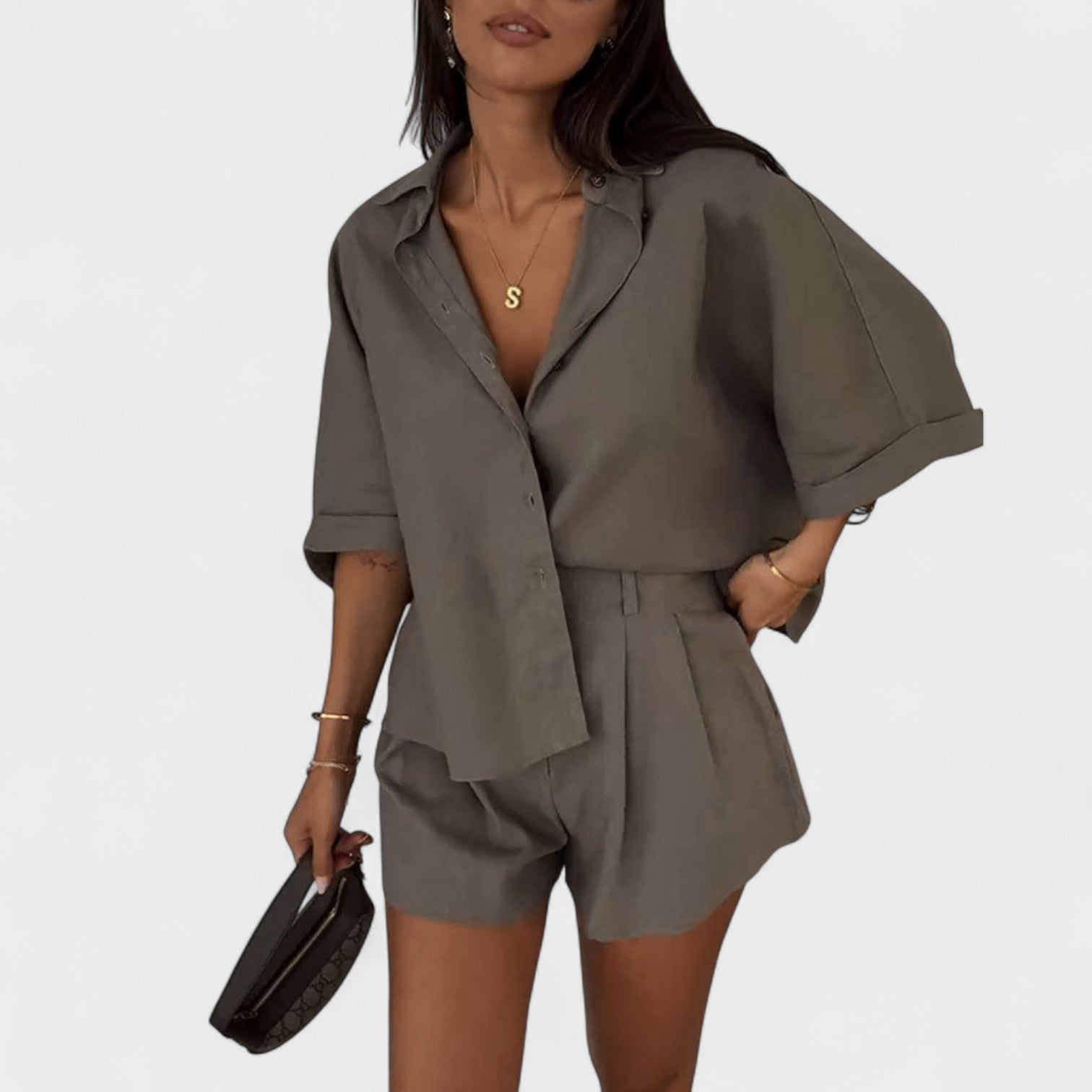 Lucija – Elegantan set od svile i čipke